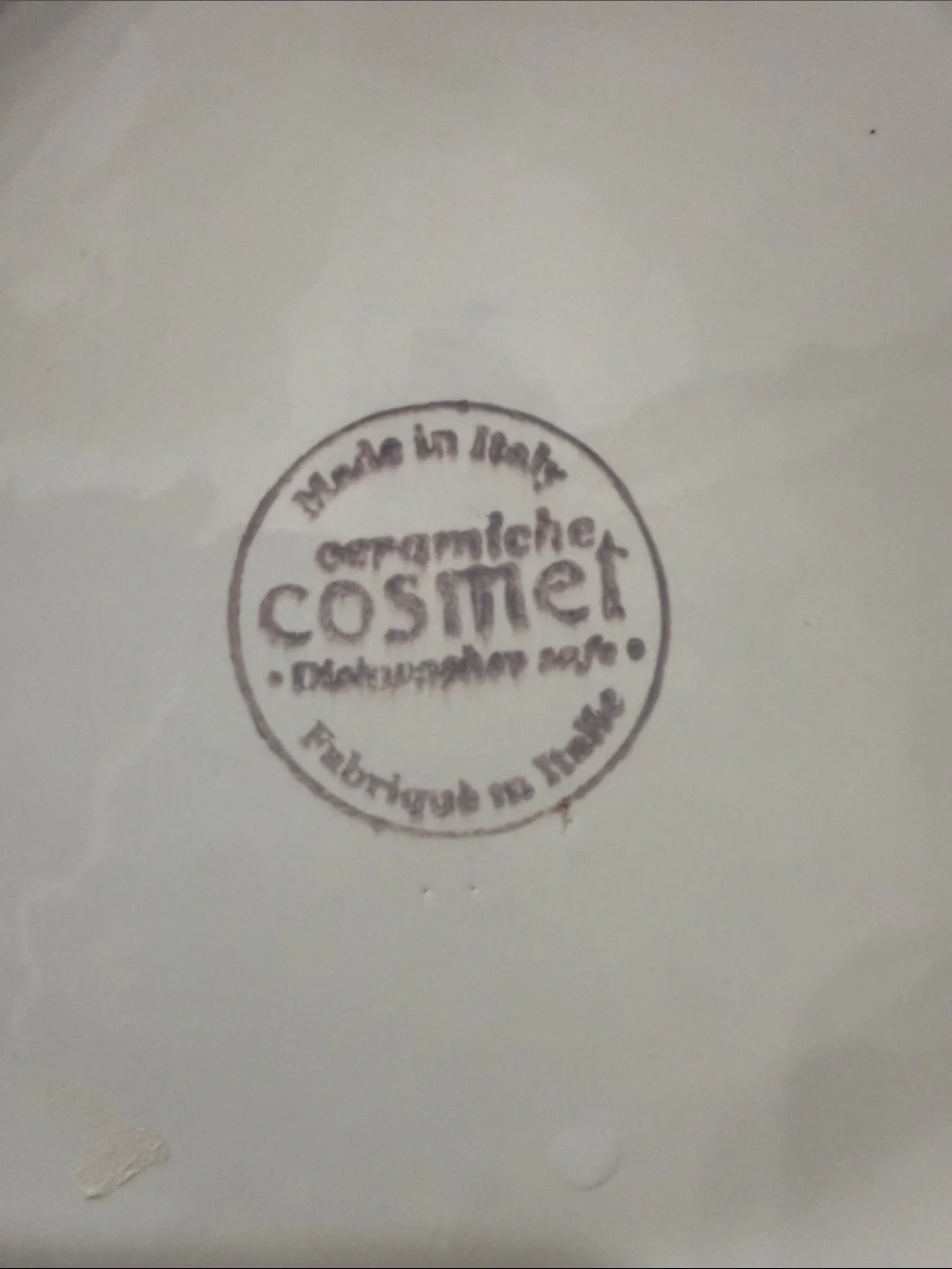 Cosmet Italy Ceramiche Large White Scalloped Ceramic Serving Bowl 13 In X 5 in